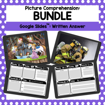 Preview of Digital Picture Comprehension: Bundle: Google Slides Activities