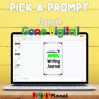 Preview of Digital Picture Writing Prompts | April | Writing Prompts with Pictures