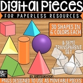 Digital Pieces for Digital Resources: 3 Dimensional Shapes
