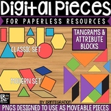 Digital Pieces for Digital Resources: Tangram and Attribut