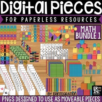 Preview of Digital Pieces for Digital Resources: MATH BUNDLE 1