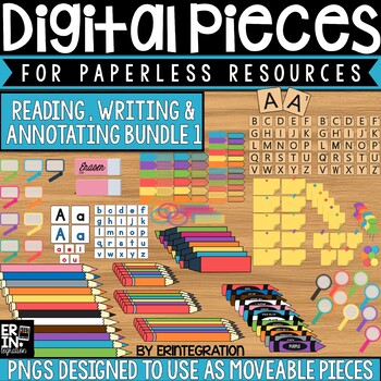 Preview of Digital Pieces for Digital Resources: Reading, Writing & Annotating BUNDLE 1