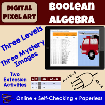 Preview of Digital Pixel Art Boolean Algebra