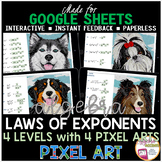Digital Resource Pixel Art Math Laws of Exponents / Expone