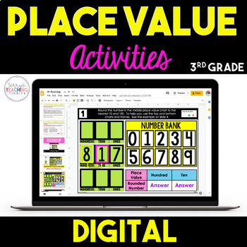 Preview of 3rd Grade Place Value Activities - Digital