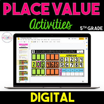 Preview of 5th Grade Place Value Activities - Digital