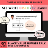 Digital Place Value Number Talks - Plus Ten Minus Ten