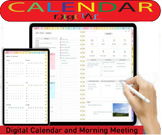 Digital Calendar & Planner  Morning Meeting 2024 Year Long Bundle