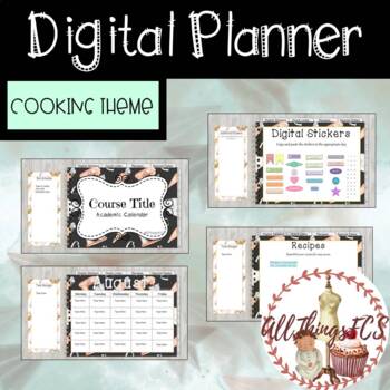 Preview of Digital Planner- Cooking Theme