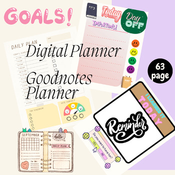 Preview of Digital Planner, Goodnotes Planner, iPad Planner, Notability Planner, Dated Digi