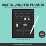Goodnotes Undated Digital Planner - Monthly Calendar Daily