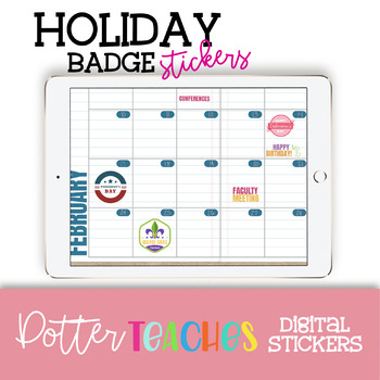 Digital Planner Holiday Stickers  Goodnotes, Google Slides & Docs