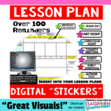 Digital Planner "Stickers": Insert into Digital Lesson Plans