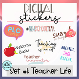 Digital Planner Stickers - Teacher Planner - Goodnotes PNG
