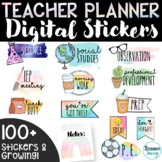 Digital Teacher Planner Stickers - Digital Planner Sticker