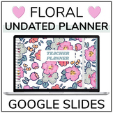 Digital Planner | Undated Google Slides Teacher Planner | 