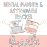 Digital Planner and Assignment Tracker Calm Colours l EDIT