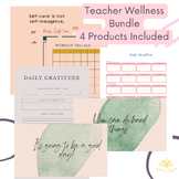 Digital Planner for Wellness Bundle | Self-Care for Teache