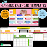 Digital Monthly Lesson Plan Templates
