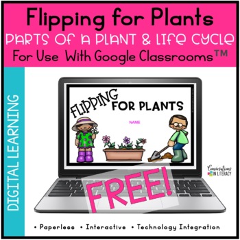 Preview of Digital Plant Life Cycle & Parts of A Plant Book For Google Drive™ Free