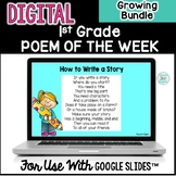 Digital Poem of the Week First Grade for use with Google Slides