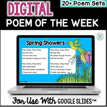 Preview of Digital Poem of the Week for use with Google Slides