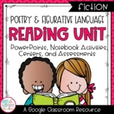 Digital Poetry & Figurative Language Reading Unit with Centers -Google Classroom