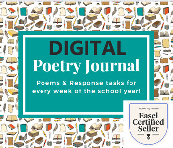 Preview of Digital Poetry Journal/Notebook (One poem for each week of the school year!)