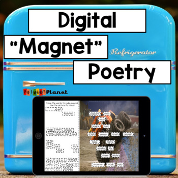 Preview of Digital Magnetic Poetry - Free Verse Poem - Poetry Writing