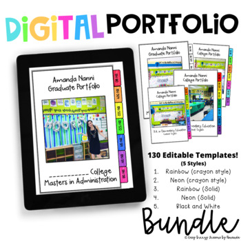 Preview of Digital Portfolio (Bundle)