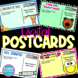 Digital Postcards for Students - Editable #distancelearningtpt