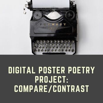 Preview of Digital Poster Poetry Project: Compare/Contrast