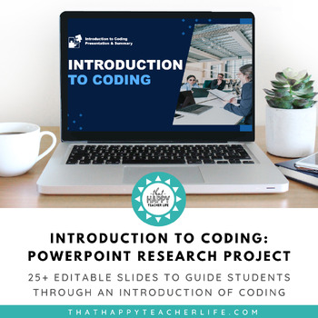 Preview of Digital PowerPoint: Introduction to Coding Student-Led Research Project