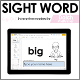 Digital Pre-Primer Dolch Sight Word Books | Dolch Sight Wo