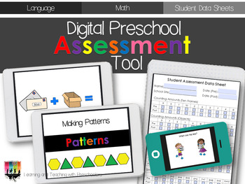 Preview of Digital Preschool Assessment Tools for Language and Math
