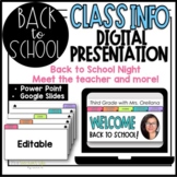 Parent-Communication Presentation | Back to School Night