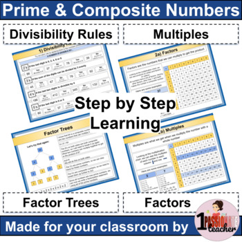 Digital Prime and Composite Numbers Lesson Activities and Escape Room ...