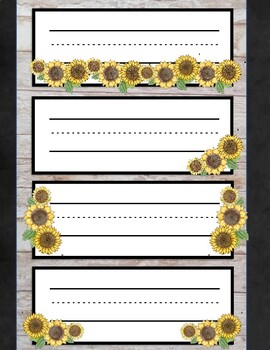 Education/Childcare Name Badge - Sunflowers