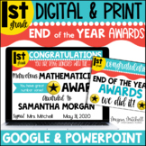 Digital & Print End of the Year Awards Google First Grade
