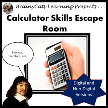 Preview of Digital/Print Escape Room:  Calculator Skills