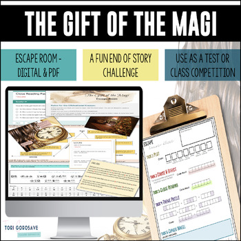 Preview of Digital + Print Escape Room: "The Gift of the Magi"
