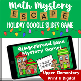 Digital & Print Gingerbread Christmas Mystery Escape Room 