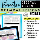 Digital & Print Interactive Grammar | Sentence Structure, 