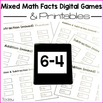 Preview of Digital & Printable ALL Math Facts  (Distance Learning)