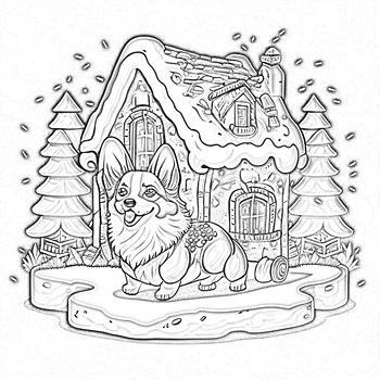 Relaxing Christmas Coloring Book: Christmas Themed Coloring Book for Winter  Lovers