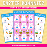 Digital & Printable Easter Bunny (Boy/Bow Tie) Stickers Sheet!