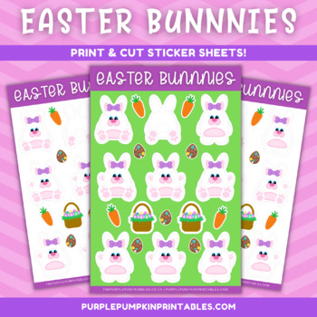 Printable Bow sticker sheet