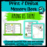 Digital & Printable End of Year Memory Book - Among Us or 