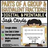 Digital & Printable Equivalent Fractions and Parts of a Gr