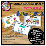 Digital & Printable Kindergarten Leveled Books - New Year 